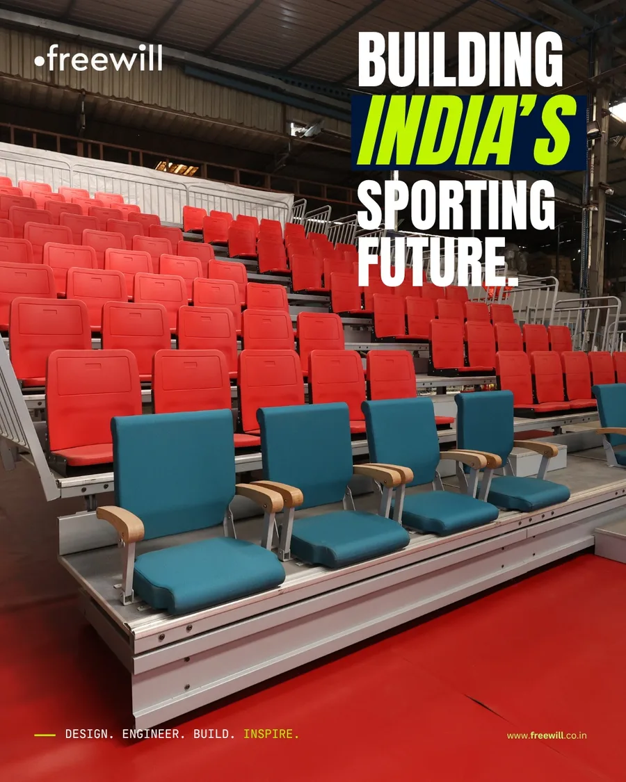 Freewill — Building India’s sporting future — 35+ years, 1000+ projects, end-to-end execution.