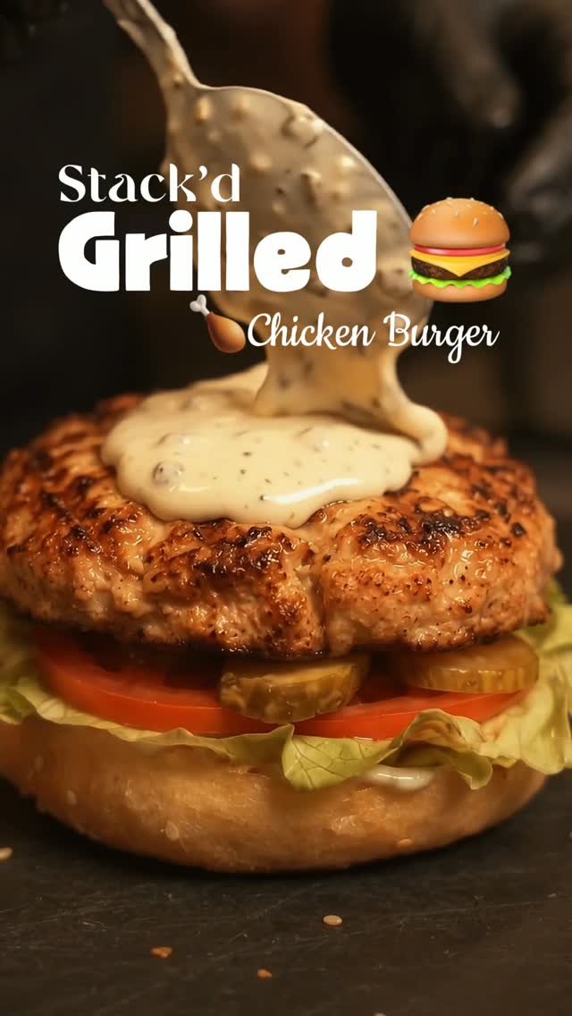 Grilled Chicken Burger — A little smoky, a whole lot of juicy