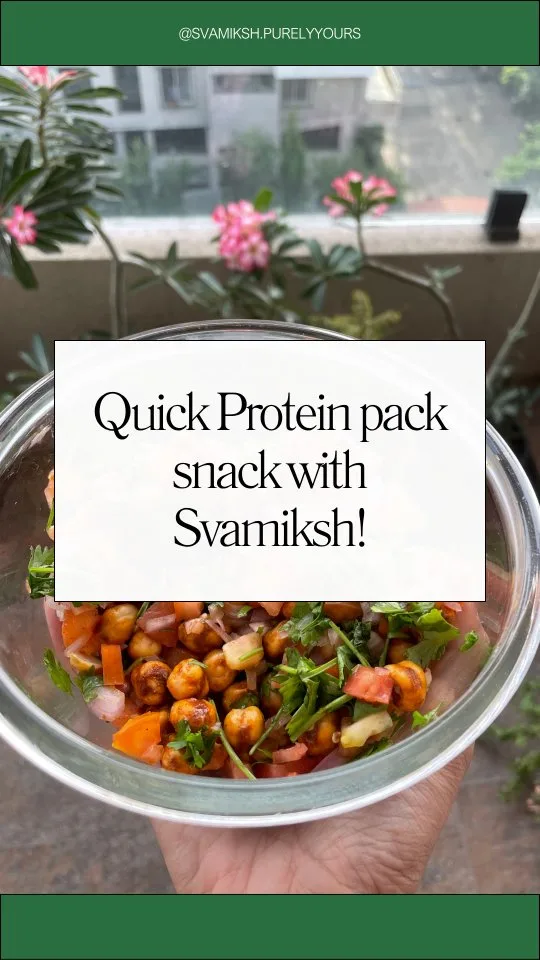 Quick Protein Snack — Chana salad in minutes